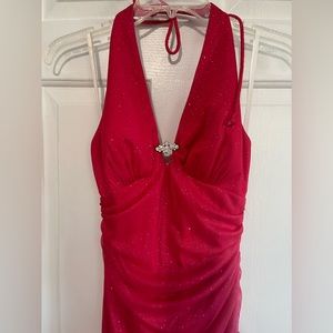 Beautiful long ruched prom dress